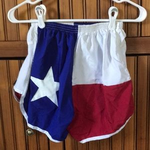 Small Texas Flag Shorts